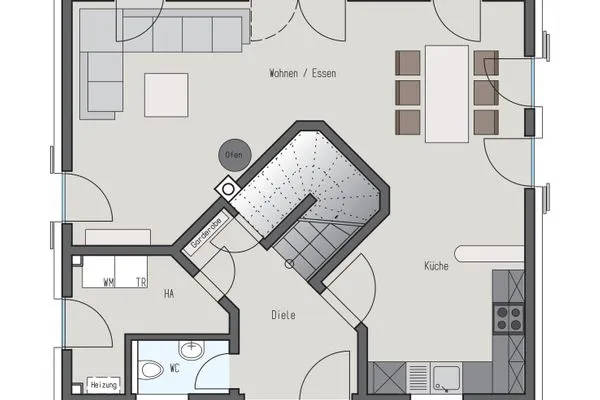 Grundriss  Ferienhaus Schilfrohrsänger 39