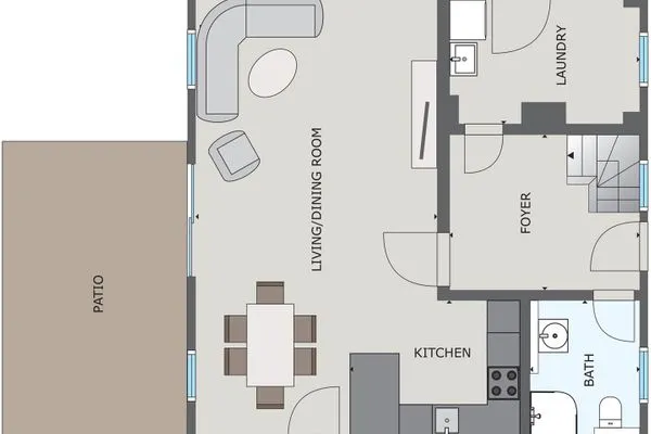 Grundriss  Ferienhaus Schilfrohrsänger 48