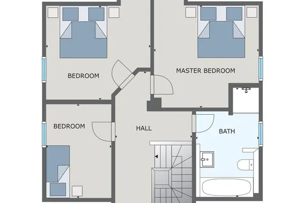 Grundriss  Ferienhaus Schilfrohrsänger 48