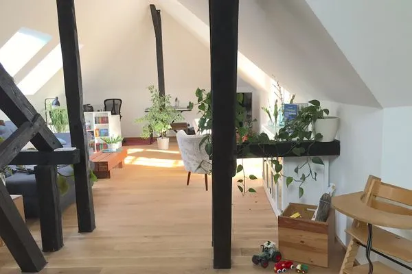 Wohnzimmer  Ferienwohnung "Wasserburg"