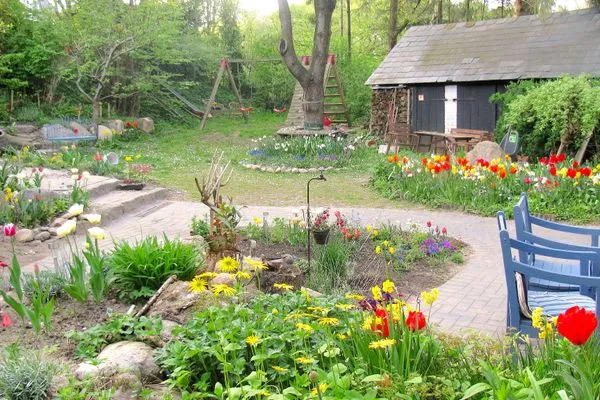 Terrasse  Ferienwohnung "Wasserburg"