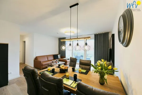 Wohnzimmer Villa Petersen Ferienwohnung 2