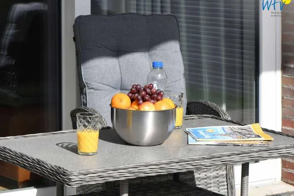 Terrasse Villa Petersen Ferienwohnung 2