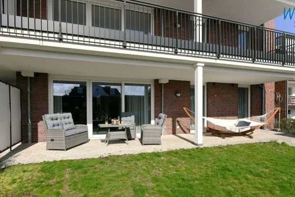 Terrasse Villa Petersen Ferienwohnung 2