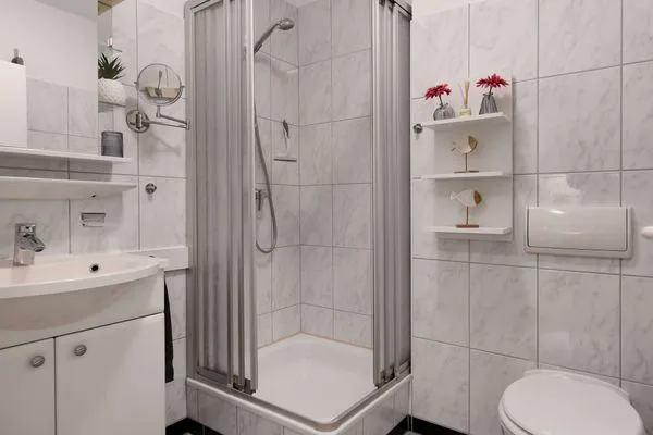 Badezimmer Haus Bahnhofstraße 11a Ferienwohnung 7