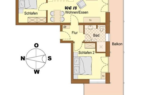  Strand Residenz Whg. 18 Seeschwalbe Wittdün - 