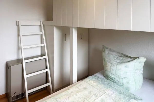 Schlafzimmer in der Ferienwohnung Südspitze 18/6 Meerblick in Wittdün auf Amrum Haus *Südspitze 18* Ferienwohnung Südspitze 18/6 - Meerblick