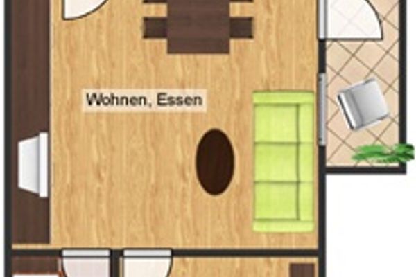 Ferienhaus Reiter Ferienwohnung Frauenschuh Ferienwohnungen in Füssen - Grundriss