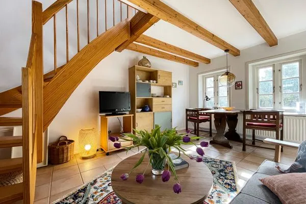 Wohnbereich des Bungalow "Sillo´s Hüs" in Nebel auf Amrum  "Höske Sillo´s Hüs*