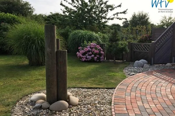 Garten Ferienhaus Greune-Stee-Weg 39 Ferienwohnung Südstrandflair