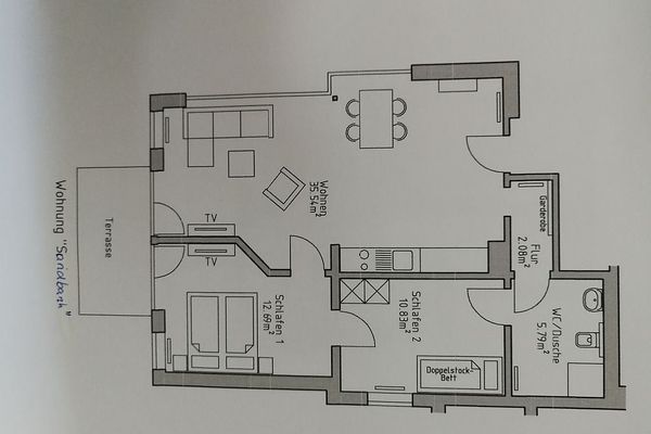  Haus Sturmvogel Whg. 1 Sandbank Wittdün - 