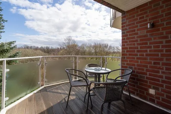 Balkon Wohnpark am Mühlenteich Ferienwohnung Nr. 17
