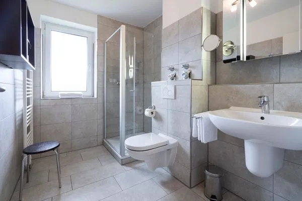 Badezimmer Wohnpark am Mühlenteich Ferienwohnung Nr. 17