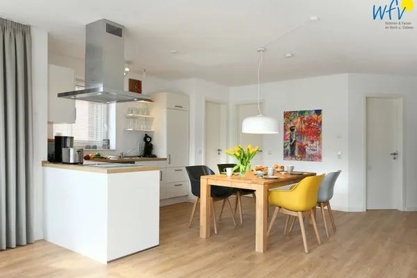 Wohnzimmer Haus im Dorfgroden 14 Ferienwohnung Muschelsucher