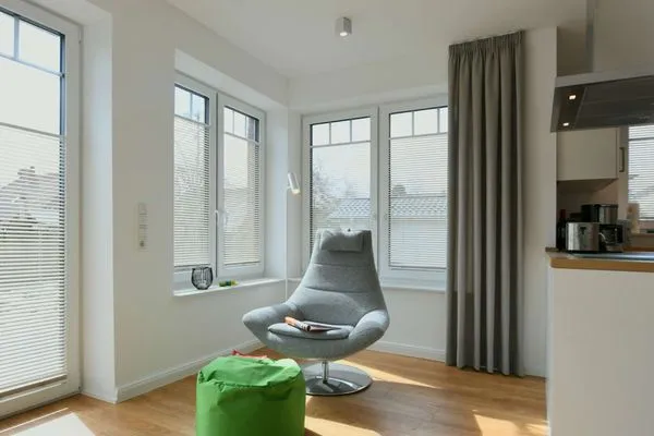 Wohnzimmer Haus im Dorfgroden 14 Ferienwohnung Muschelsucher