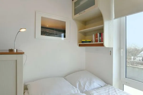 Schlafzimmer Haus am alten Leuchtturm Ferienwohnung 8