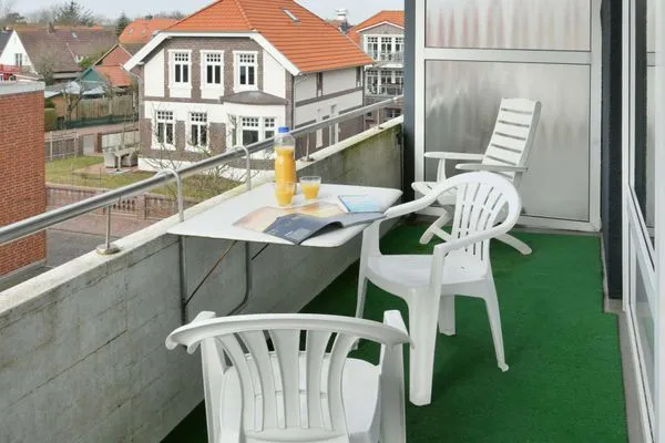 Balkon Haus am alten Leuchtturm Ferienwohnung 8