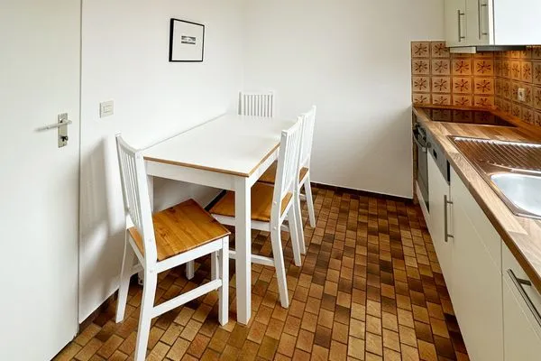 Küche der Ferienwohnung Buchholtz in Wittdün auf Amrum Haus Nordenlicht Ferienwohnung „Dr. Buchholtz"