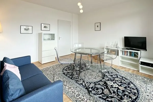 Wohnzimmer der Ferienwohnung Buchholtz in Wittdün auf Amrum Haus Nordenlicht Ferienwohnung „Dr. Buchholtz"