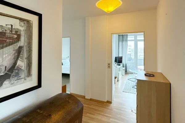 Wohnzimmer Haus Nordenlicht Ferienwohnung „Dr. Buchholtz"