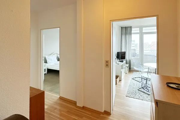 Wohnzimmer Haus Nordenlicht Ferienwohnung „Dr. Buchholtz"