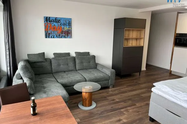 Wohnzimmer Haus Monopol Ferienwohnung Monopol-Sweet