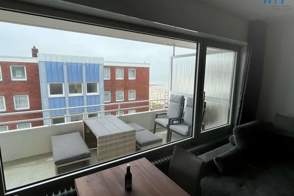 Balkon Haus Monopol Ferienwohnung Monopol-Sweet