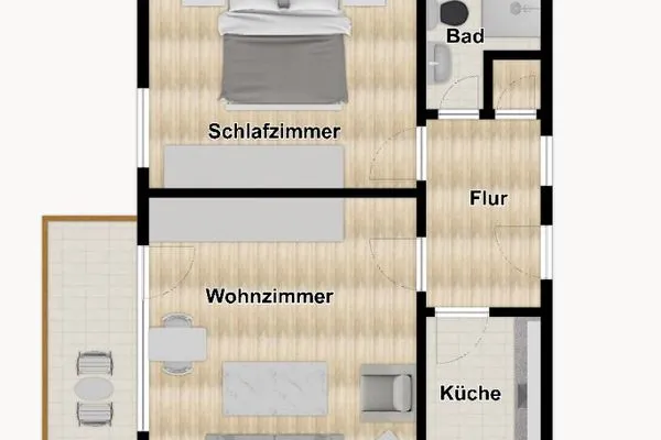 Grundriss Haus Bonhuis Ferienwohnung Gartenblick