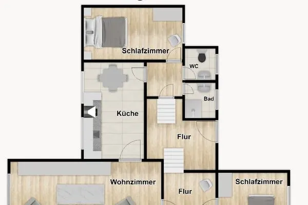 Grundriss Haus Bonhuis Ferienwohnung Schwalbennest