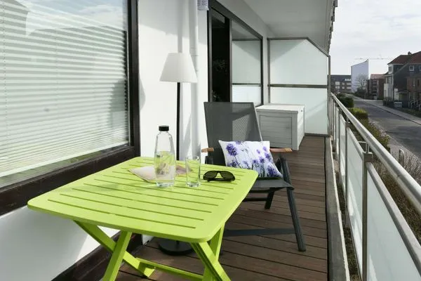 Balkon Haus Meeresluft Ferienwohnung 18