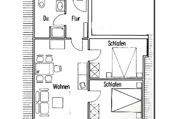  Haus Bielefeld Ferienwohnung 35  - Grundriss