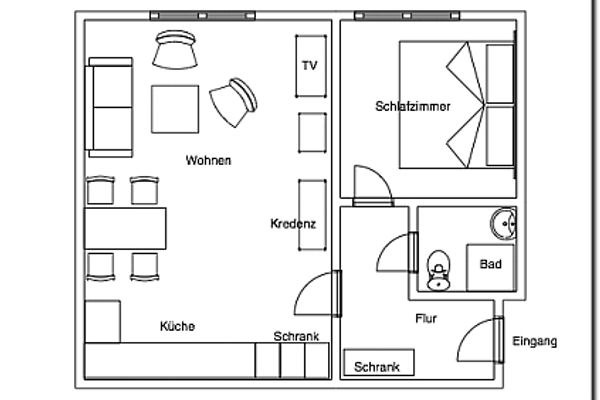  Haus Bielefeld Ferienwohnung 29 Norderney - Grundriss