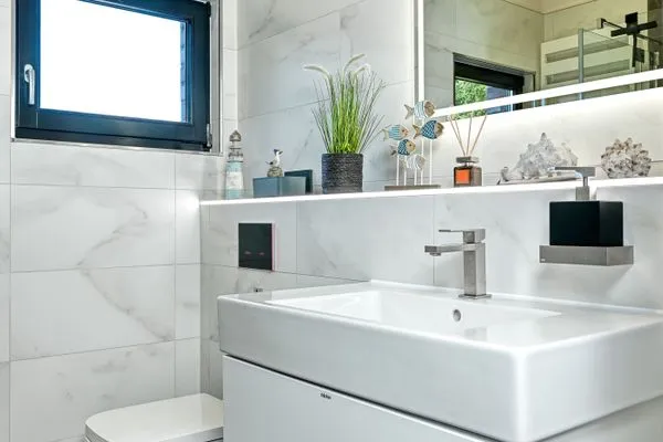 Badezimmer  Haus Muschelperle