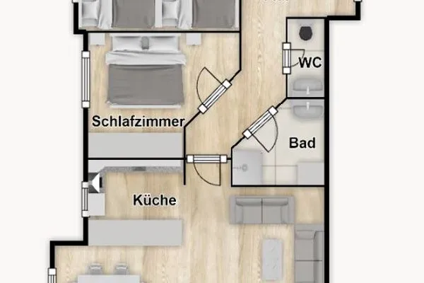 Grundriss Kaiserhof Ferienwohnung 209
