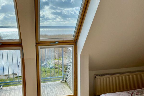  Neeberger Bootshus am Achterwasser Neeberg - Gartenblick