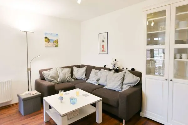 Wohnzimmer Familienhaus im Dorfgroden 27 Ferienwohnung Zugvogel