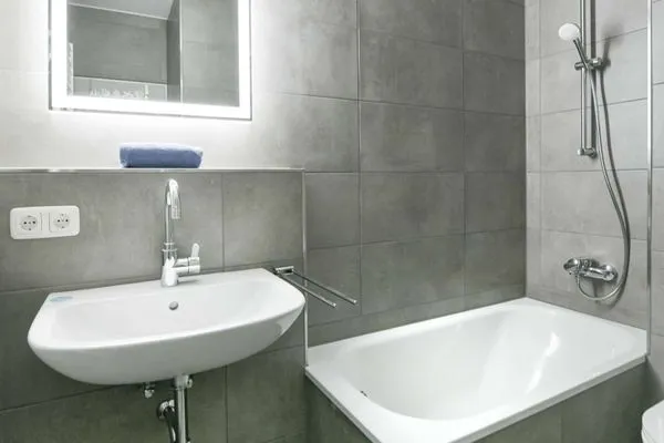 Badezimmer Haus Seeluft Ferienwohnung 22