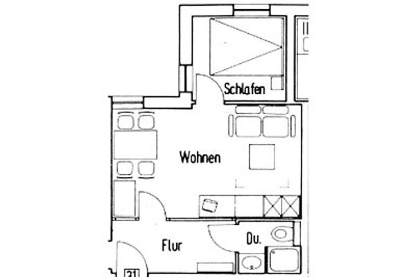 Haus Bielefeld Ferienwohnung 31 Norderney - Grundriss