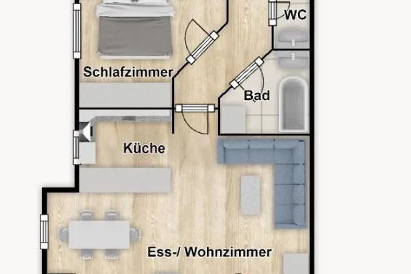 Grundriss Kaiserhof Ferienwohnung 109