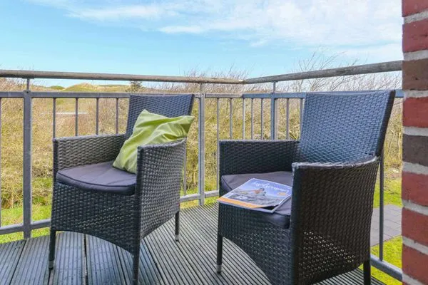 Balkon Bootshaus in den Dünen - 4 Ferienwohnung Dünenkoje