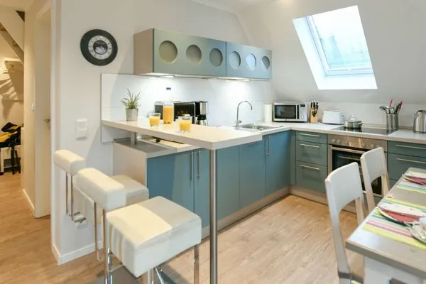 Küche / Küchenzeile Bootshaus in den Dünen - 4 Ferienwohnung Sonnendeck