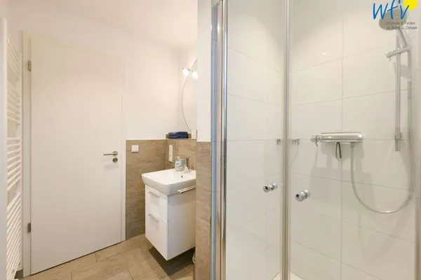 Badezimmer Bootshaus in den Dünen - 4 Ferienwohnung Sonnendeck