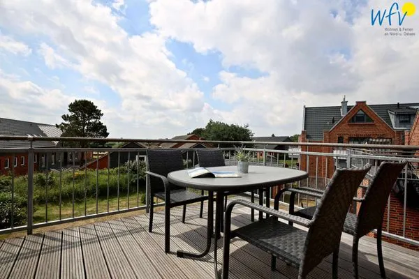Balkon Bootshaus in den Dünen - 4 Ferienwohnung Sonnendeck