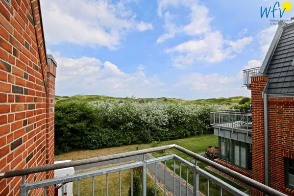 Balkon Bootshaus in den Dünen - 4 Ferienwohnung Sonnendeck