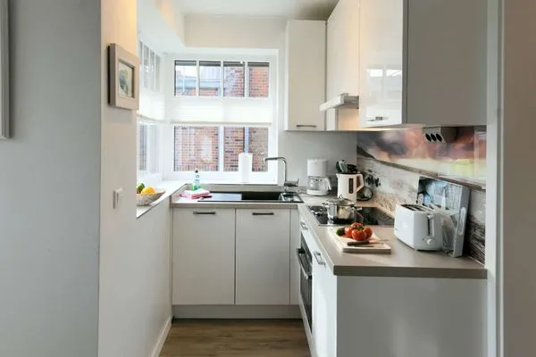 Küche / Küchenzeile Bootshaus in den Dünen - 5 Ferienwohnung Dünengeflüster