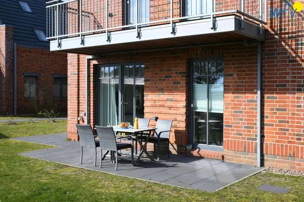 Terrasse Bootshaus in den Dünen - 5 Ferienwohnung Dünengeflüster