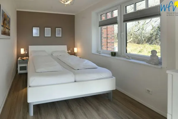 Schlafzimmer Bootshaus in den Dünen - 5 Ferienwohnung Dünengeflüster