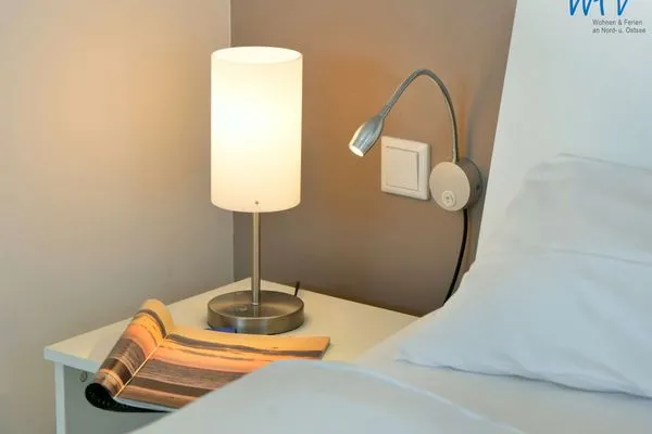 Schlafzimmer Bootshaus in den Dünen - 5 Ferienwohnung Dünengeflüster