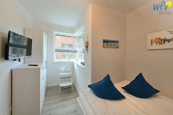 Schlafzimmer Bootshaus in den Dünen - 5 Ferienwohnung Dünengeflüster