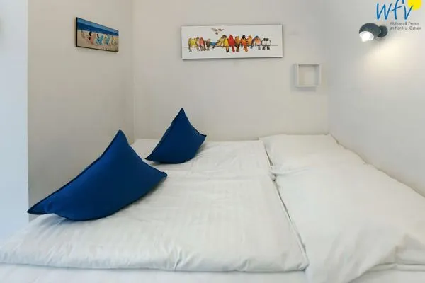 Schlafzimmer Bootshaus in den Dünen - 5 Ferienwohnung Dünengeflüster